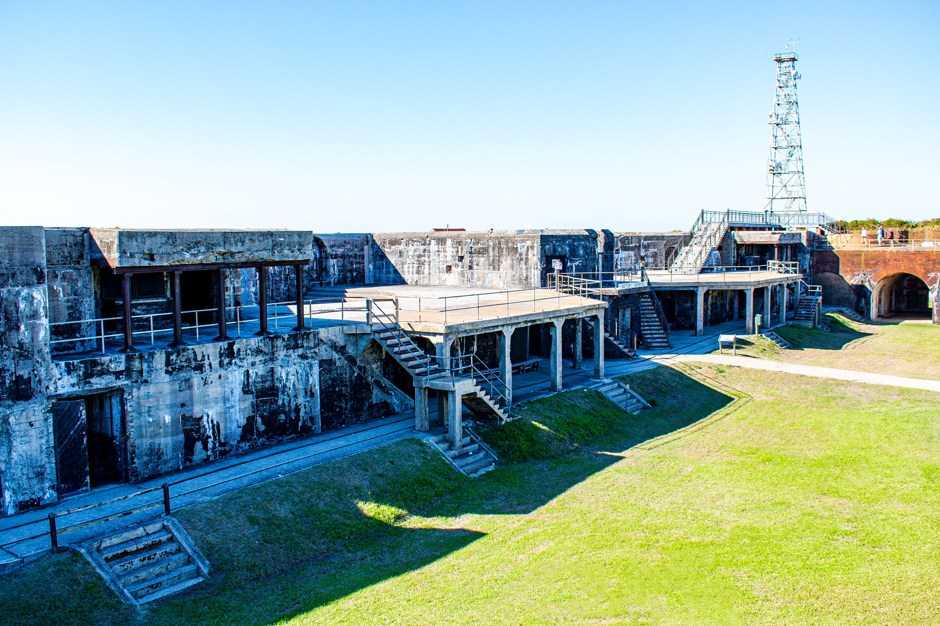 Interior shot of Fort Morgan