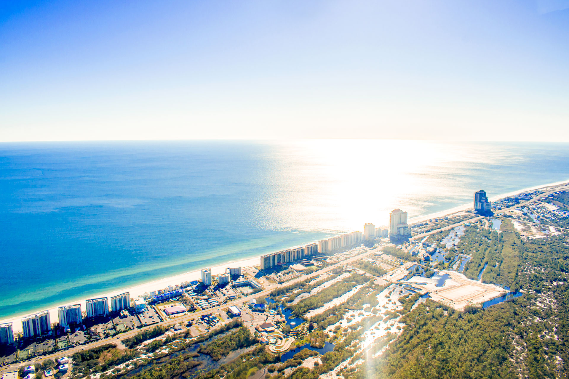 Gulf Shores sun glare