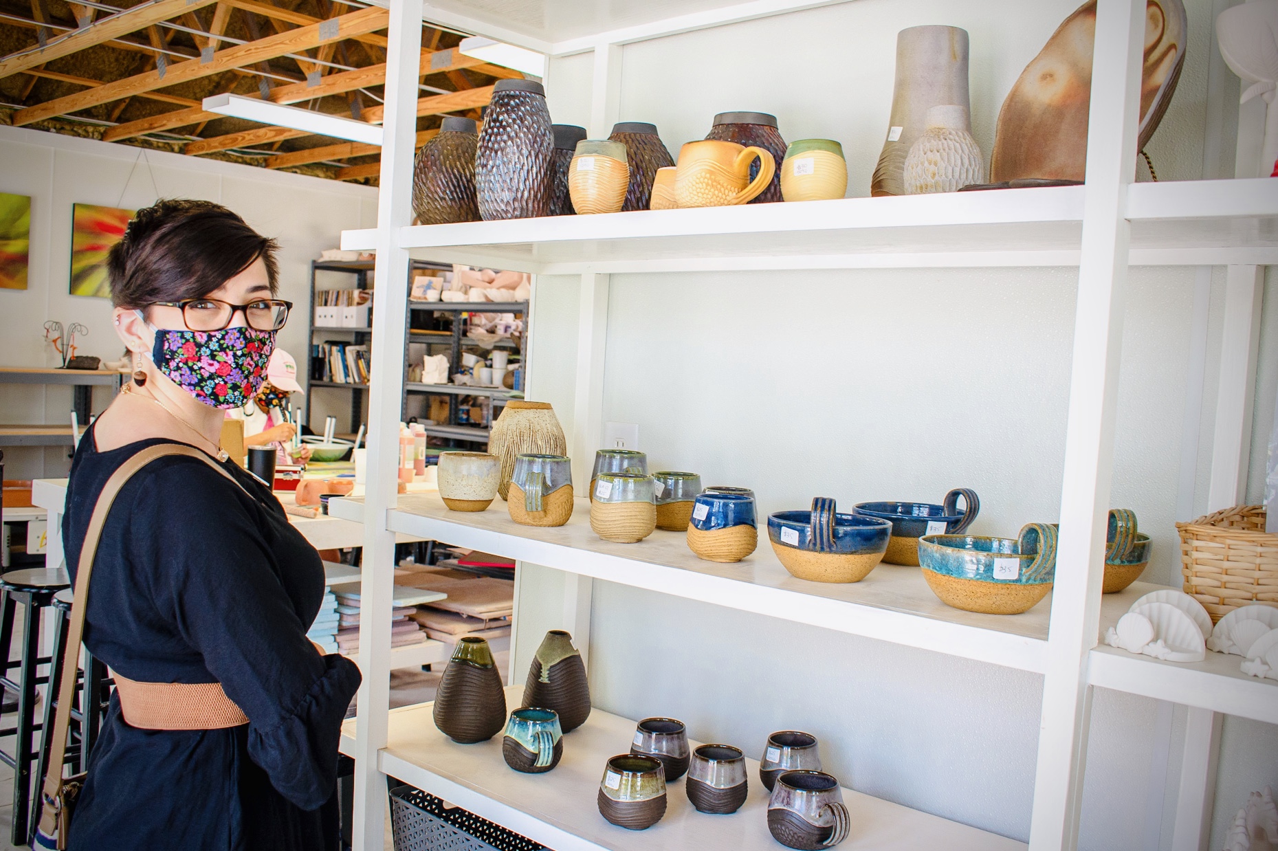 Pottery in the Clay Studio at OBAC